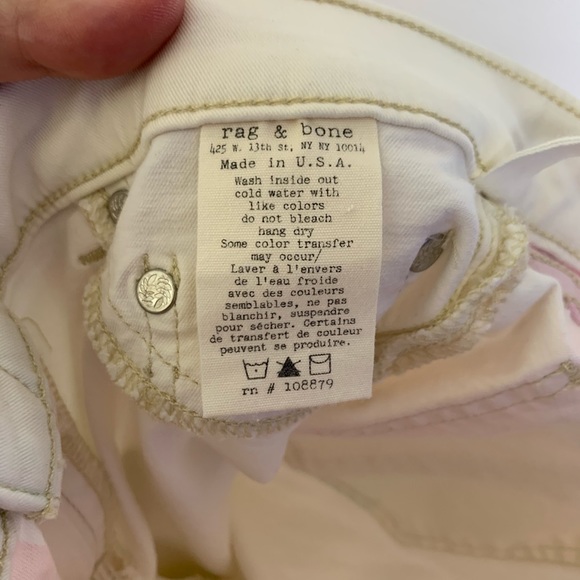 Rag & bone white highlighter color block leggings - Picture 8 of 8